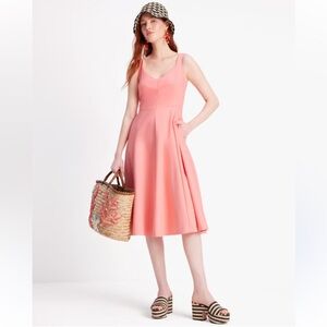 Kate Spade Coral Twill Grace Dress Size 6